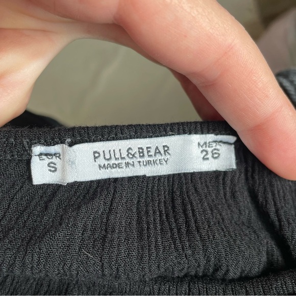 Pull and Bear women’s black blouse size s beautiful lace detail - Picture 8 of 13